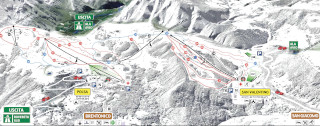 Ski map Polsa e San Valentino